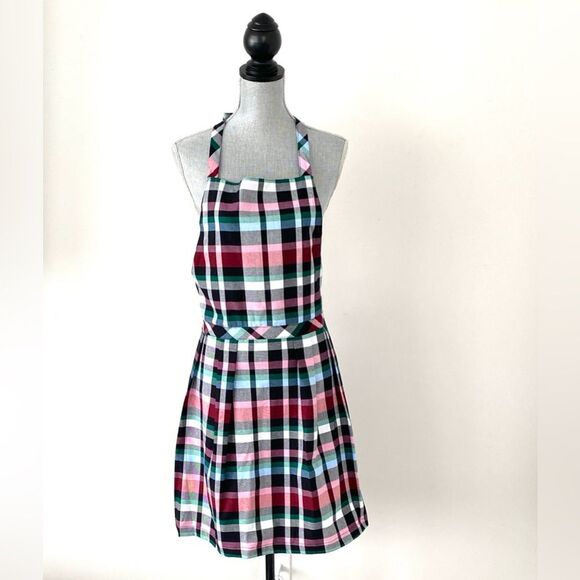 Vera Bradley Other - Vera Bradley Colorful Tartan Check Apron Adjustable Holiday Preppy Casual NWOT